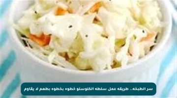 سر الطبخة.. طريقة عمل سلطة الكلوسلو خطوة بخطوة بطعم لا يقاوم